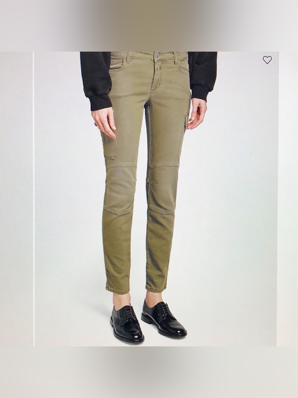 Nwt Closed Robyn army green cargo Skinny Jeans size 23